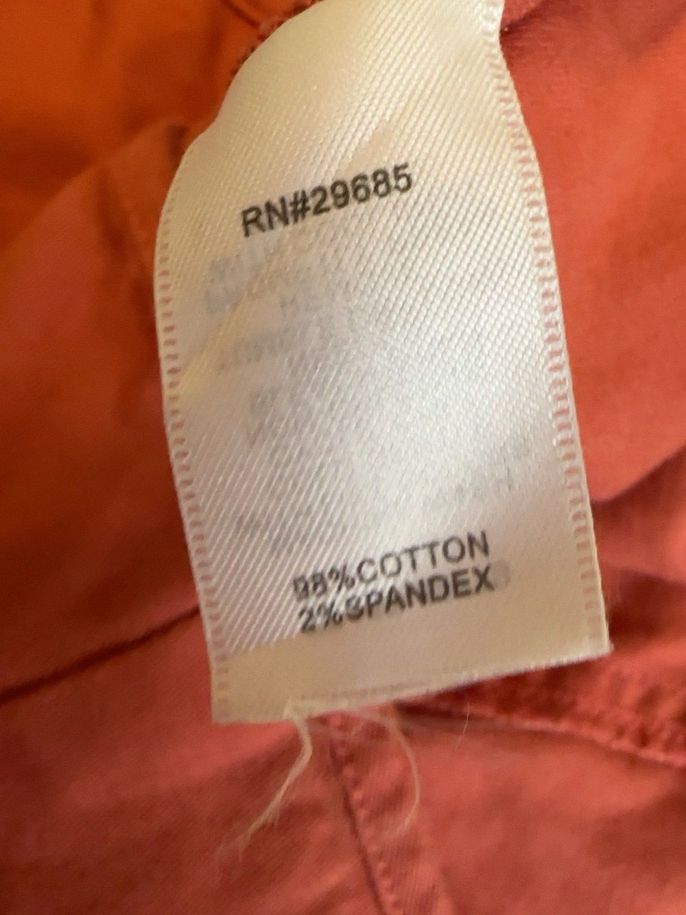 Pendleton Rust Orange Cotton Button-Front Jean Jacket - Picture 4 of 4